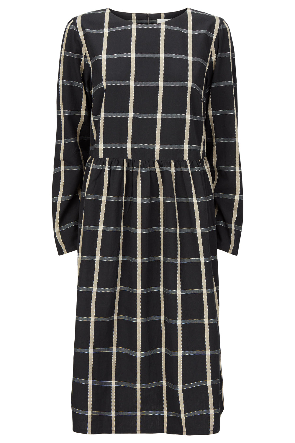 Taya Checked Dress- Black checked